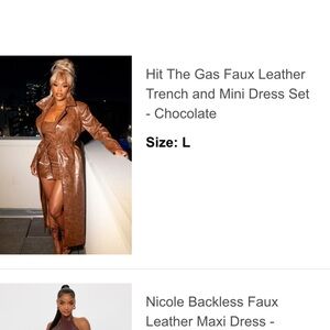 Fashion Nova Chocolate Strapless Dress